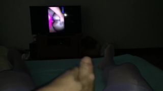Ass Sex Jerk off Stocking fetish husband gets handjob and fucked Oriental - 1