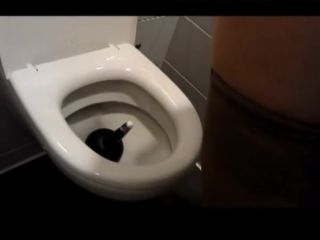 Maduro Fucking myself with a toilet brush in women restroom iXXXTube8 - 1