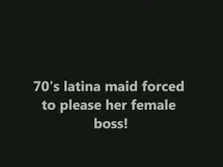 LupoPorno 70's Latina maid has to do oral on female boss FreeAnalToons - 1